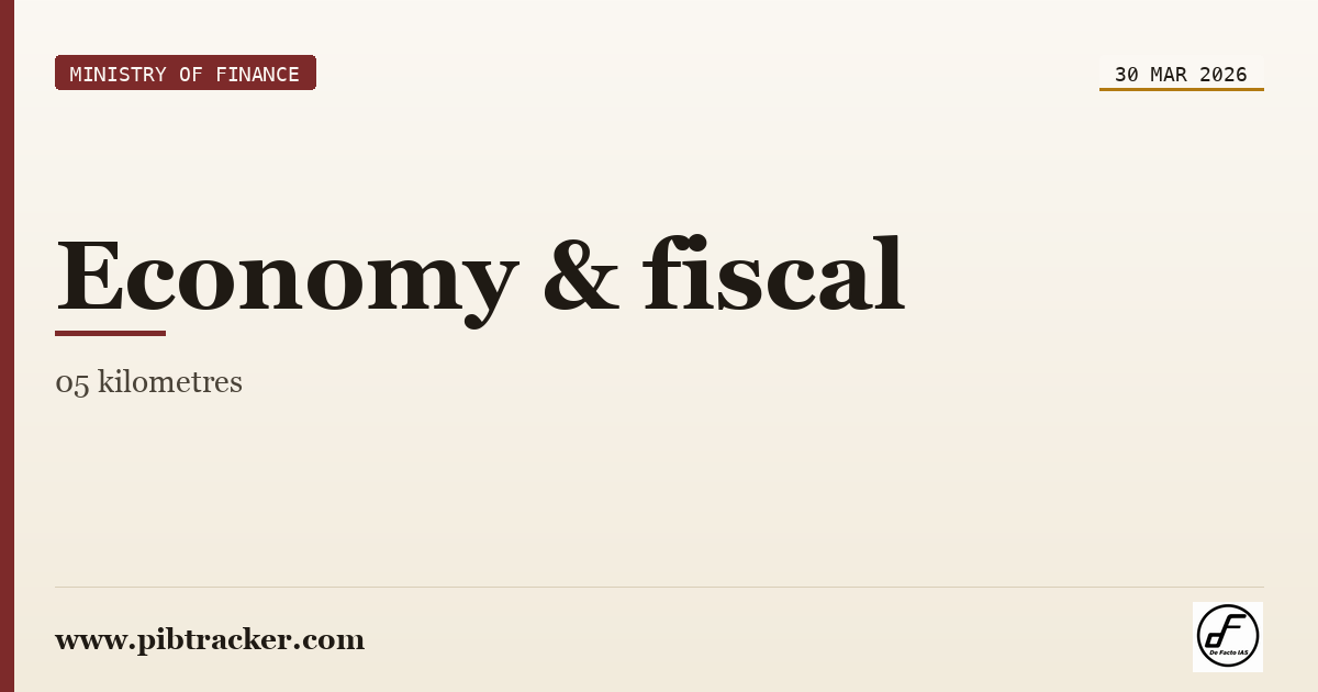 Ministry of Finance press release · 30 March 2026 · pibtracker filter